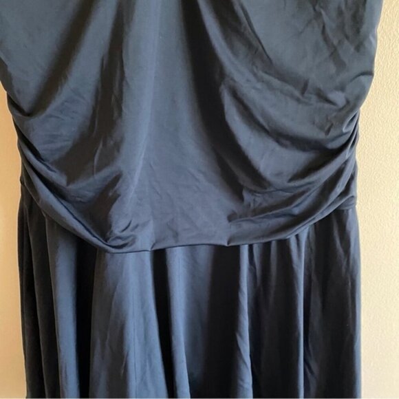 Summer Mae Maternity Swim Dress 2X Black Ruffle Skirt Biker Short Bra Modest NEW - Picture 6 of 15